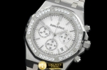 AP0250A - Royal Oak Chrono SS/SS White Jap OS20 Quartz