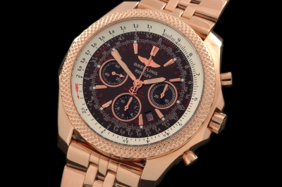 BSW0109C - Bentley 30s Chrono RG/RG Brown Asia 7750 28800bph