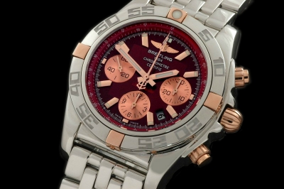 BSW0121E - Chronomat B01 SS/RG/SS Red Sticks A-7750 Ult V