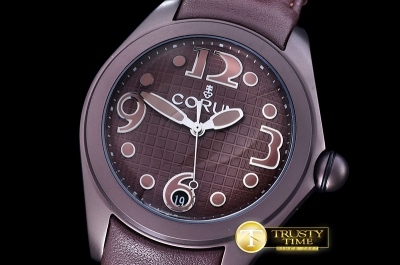 COR041B - Corum Bubble PVD/LE Brown Asia 23J