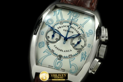 FM121D - Casablanca Chrono SS/LE White Jap OS20 Qtz Chrono