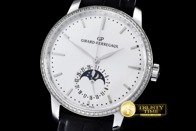 GP004A -1966 Date-Moonphase SS/LE White M-9015