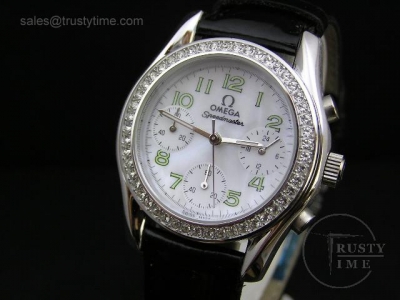 OMG0017A - Omega SpeedMaster Ladies - White MOP