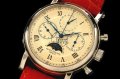 PP0029B - Patek Chrono/Calender/Moon Phase Cream - Lemania