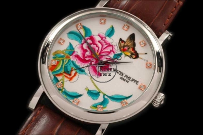 PP0059C - Calastrava SS/LE Porcelain Art Dial Asian Manual HW