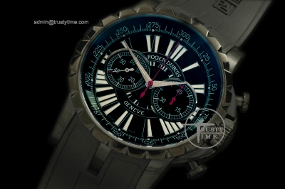 ROG008L - Excalibur Chrono PVD/RU Black Manual HW Chrono