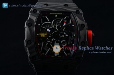 Richard Mille - RM 35-02 RAFAEL NADA PVD/RU Full Black Miyota 9015