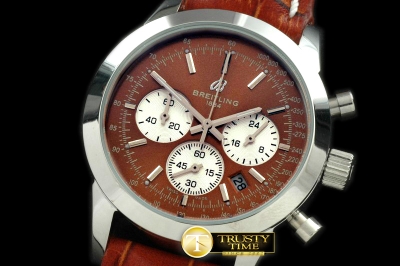 BSW0158D - Ladies TransOcean Chrono SS/LE Brown Jap OS20 Qtz