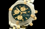 BSW0197N - Chronomat Evo SS/YG Green Sticks A-7750 28800bph