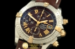 BSW0212F - Chronomat Evo SS/YG/LE Brown Roman A-7750 28800bph