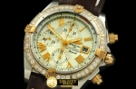 BSW0213B - Chronomat Evo SS/LE White Roman A-7750 28800bph