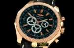 BSW0239B - Bentley Barnato Chrono RG/LE Black A-7750 Sec@3