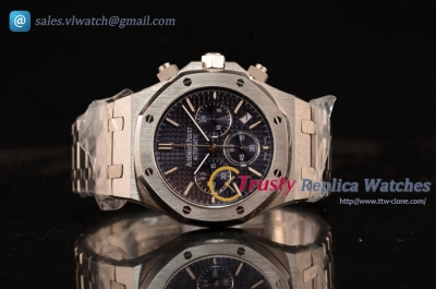 Audemars Piguet - Royal Oak Chronograph SS/SS Black Dial Miyota OS20 Quartz