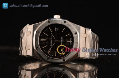 Audemars Piguet - Royal Oak SS/SS Black Dial Miyota OS20 Quartz