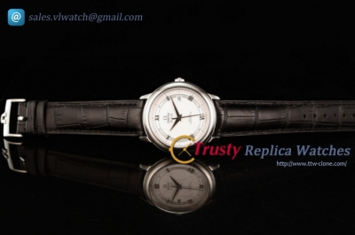 Omega - De Ville Prestige Co-Axial SS/LE White Dial Clone Omega Calibre 2500 Auto (YF)