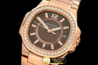 PP0103B - Nautilis Ladies RG/RG Brown Swiss Eta Qtz 1 : 1