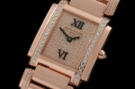 PP038A - Ladies 24 Hours RG Full Diamonds Dial/Bracelet Swiss Qt