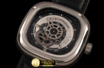 SF001 - SevenFriday P1-1 SS/LE Black Jap Miyota