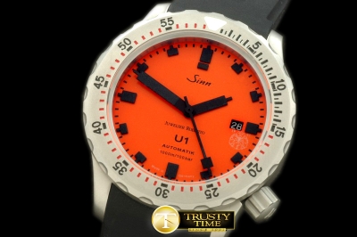 SINN030A - U1 JR Limited Ed Automatic SS/RU Red Swiss 2836