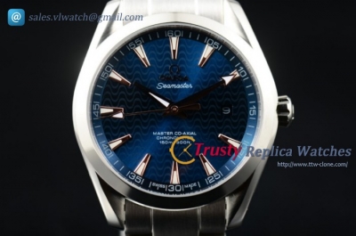 Omega Seamaster Aqua Terra 150M SS/SS Blue Stk Clone 8500 Auto