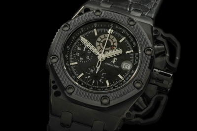 AP0127 - Royal Oak Survivor DLC/Ceramic/LE Blk A-7750 Sec@ 12