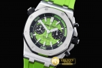 AP0334 - Royal Oak Offshore Diver Chrono SS/RU L-Green JF A3126