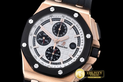 AP0375A - AP Royal Oak Chrono RG/RU White JHF A3126 Secs@9