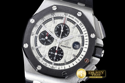 AP0379A - Royal Oak Offshore Novelty SS/RU White Noob A7750 secs