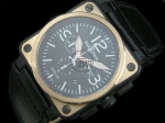 BR017 - 03-94 RG/PVD 42mm Chronograph - Swiss Quartz