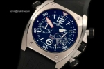 BR043B - BR-02 Chrono SS/RU Blk Num/Stk Asia 7750 Sec@3