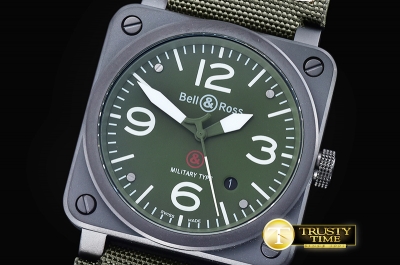 BR088A - BR03-92 Military Ed. PVD/NY Green Miyota 9015