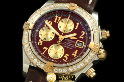 BSW0213E - Chronomat Evo SS/LE Brown Num A-7750 28800bph