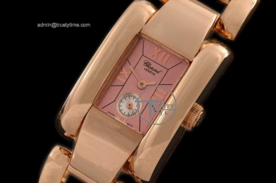 CH037G - Las Strada Ladies RG MOP Pink Swiss Qtz c/w Boxset