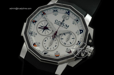 COR027A - Admirals Cup Challenge Chrono SS/RU White A-7750 28800