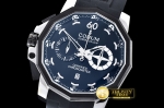 COR040H - Admirals Cup Chronograph Left Hand SS/RU Black Qtz