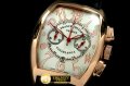 FM120C - Casablanca Chrono RG/LE White Jap OS20 Qtz Chrono