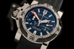 GRA010A - Oversize Diver Chronofighter PVD/SS Blk - Asia 7750