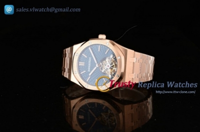 Audemars Piguet - Royal Oak Tourbillon RG/RG Blue Dial Swiss Tourbillon Manual Winding