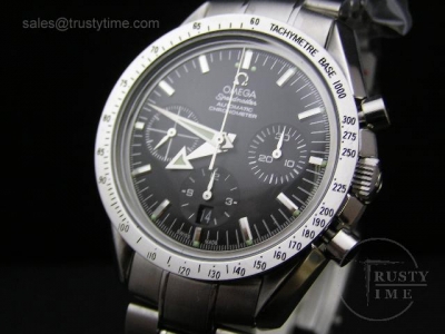 OMG0012SW02 - Omega SpeedMaster Broad Arrow SS Black - Asia 7750