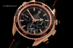 OMG0101B - Planet Ocean 45.5mm Chrono RG/LE Black Bezel A-7750