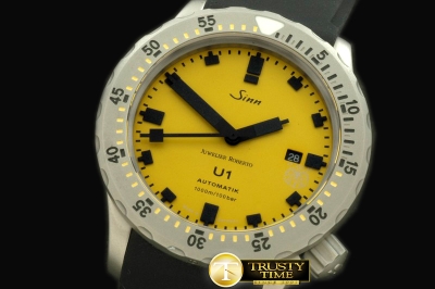 SINN033B - U1 JR Limited Ed Automatic SS/RU Yellow Asian 2813