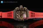 Richard Mille - RM11-03 CF/RU Red Rubber Strap Swiss Valjoux 7750 Auto 1:1 Original (KV)