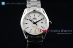 Omega Seamaster Aqua Terra 150M SS/SS White Dial Silver Stk Clone 8500 Auto