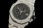 AP0122B - Royal Oak Chronograph SS/SS Grey/Blk A-7750 Sec@12