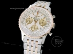 BSW0018E - TT Navitimer White Dial Working Chrono - New A7750