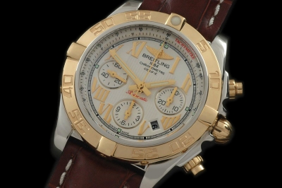 BSW0115A - Chronomat B01 TT SS/RG/LE White Roman A-7750