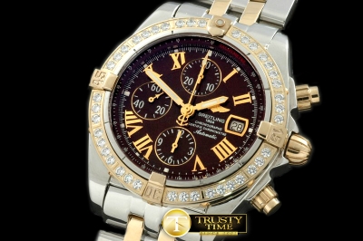 BSW0146C - Chronomat Evo SS/YG Brown Roman A-7750 28800