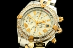 BSW0198B - Chronomat Evo SS/YG White Roman A-7750 28800bph