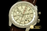 BSW0228B - Bentley Barnato Chrono SS/LE White A-7750 Sec@3