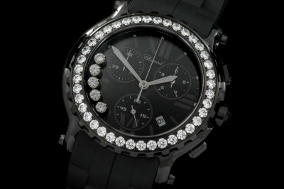 CH056 - Happy Sports Chrono Cerr/PVD/RU All Black Swiss Eta Q